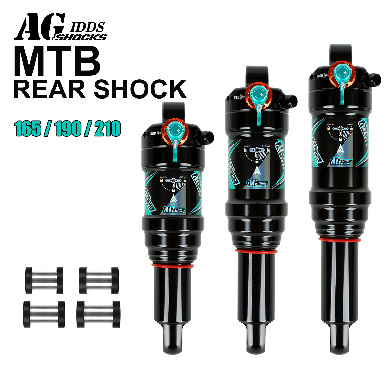 AGSHOCKS MTB Rear Shock Bicycl - Mountain Biking Downhill recension och pris