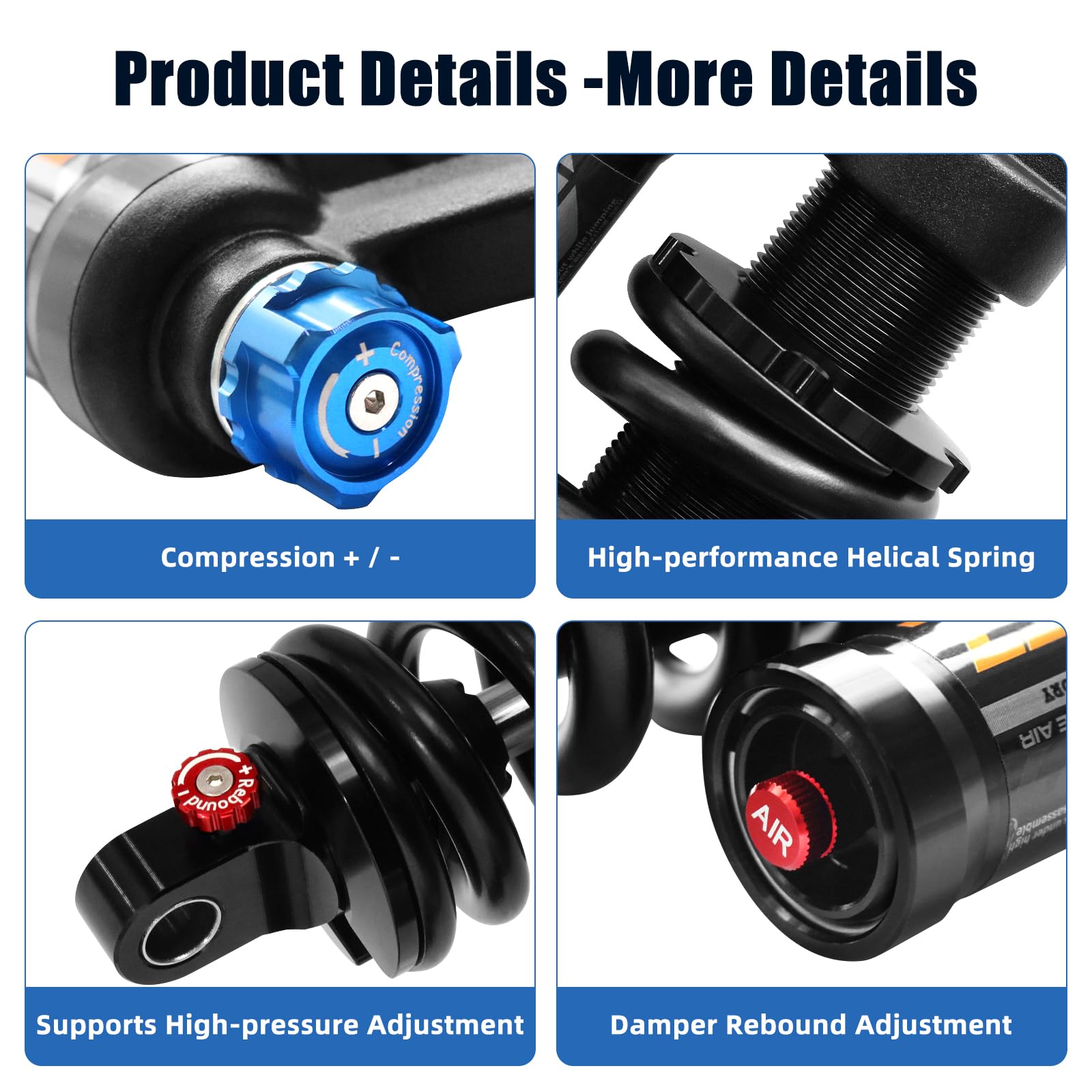 Adjustable Air Coil Rear Shock - Mountain Biking Downhill recension och pris